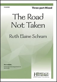 The Road Not Taken Three-Part Mixed choral sheet music cover Thumbnail